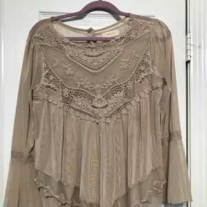 Altar’d State Tan Dress Top